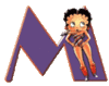 GIF animado (35882) Letra m betty boop