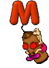 GIF animado (43151) Letra m boxeador