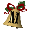 GIF animado (40871) Letra m campana navidad