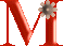 GIF animado (36925) Letra m colores flores