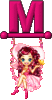 GIF animado (35999) Letra m dollz