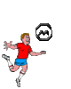 GIF animado (43333) Letra m futbolista