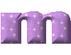 GIF animado (33213) Letra m glitter rosa