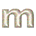 GIF animado (34523) Letra m glitter transparente