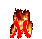 GIF animado (37497) Letra m llama roja