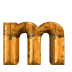 GIF animado (37004) Letra m madera