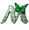 GIF animado (30401) Letra m mariposa d
