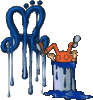 GIF animado (43740) Letra m pintor