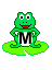GIF animado (31841) Letra m ranita