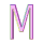 GIF animado (44923) Letra m rosa