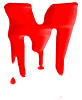 GIF animado (38381) Letra m sangre