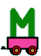 GIF animado (40102) Letra m vagon tren