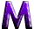 GIF animado (35533) Letra m violeta