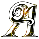 GIF animado (34186) Letra mayuscula a glitter negra