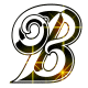 GIF animado (34187) Letra mayuscula b glitter negra