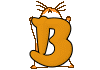 GIF animado (31907) Letra mayuscula b hamster