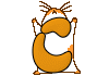 GIF animado (31908) Letra mayuscula c hamster