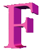 GIF animado (45071) Letra mayuscula f d rosa