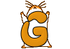 GIF animado (31912) Letra mayuscula g hamster