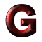 GIF animado (44071) Letra mayuscula g roja verde