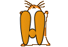 GIF animado (31913) Letra mayuscula h hamster