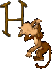 GIF animado (30705) Letra mayuscula h mono