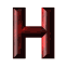 GIF animado (44072) Letra mayuscula h roja verde