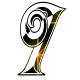 GIF animado (34194) Letra mayuscula i glitter negra