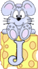 GIF animado (32121) Letra mayuscula j raton queso