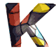 GIF animado (40285) Letra mayuscula k coloreada