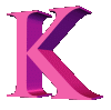 GIF animado (45076) Letra mayuscula k d rosa