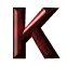 GIF animado (44075) Letra mayuscula k roja verde