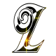 GIF animado (34197) Letra mayuscula l glitter negra