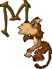 GIF animado (30710) Letra mayuscula m mono