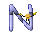 GIF animado (36474) Letra mayuscula n smilies