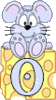 GIF animado (32126) Letra mayuscula o raton queso