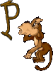 GIF animado (30713) Letra mayuscula p mono