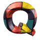 GIF animado (40291) Letra mayuscula q coloreada