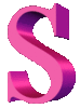 GIF animado (45084) Letra mayuscula s d rosa