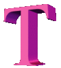 GIF animado (45085) Letra mayuscula t d rosa
