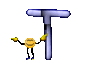 GIF animado (36481) Letra mayuscula t smilies