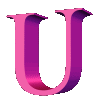 GIF animado (45086) Letra mayuscula u d rosa