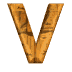 GIF animado (37026) Letra mayuscula v madera