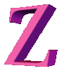 GIF animado (45091) Letra mayuscula z d rosa