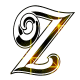 GIF animado (34213) Letra mayuscula z glitter negra