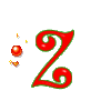 GIF animado (44266) Letra mayuscula z roja fantasia
