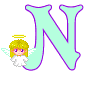 GIF animado (39007) Letra n angelito