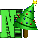GIF animado (40674) Letra n arbol navidad