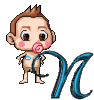 GIF animado (43050) Letra n bebe