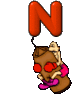 GIF animado (43152) Letra n boxeador